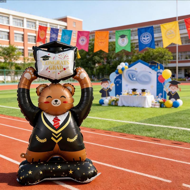 Giant Graduation GRAD Balloon Graduation Theme Party Decor Campus Activity Supplies Classroom Atmosphere Photo Props Decoration