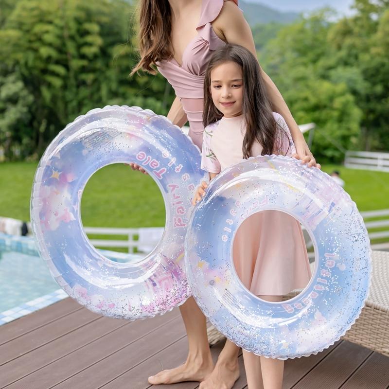 Flower Swimming Rings Inflatable Swim Rings Inflatable Pool Float Flower Floats Swimming Pool Hoop Swim Float Rings