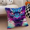 Culture Mythic J-Japanese D-Dragon Cushion Cover Linen Pillow Case Soft Breathable Protective Couch Room Decoration