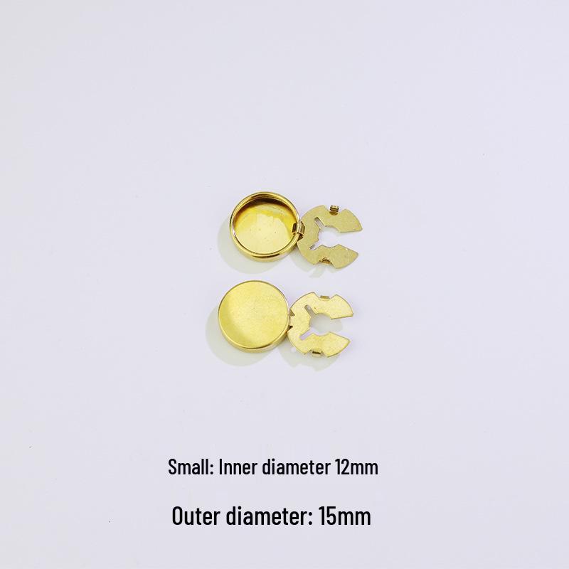 

Turtle Buckle Copper Cuff Button Cover DIY Shirt Accessories