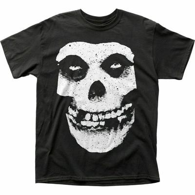 Misfits Skull & Logo T Shirt Mens Licensed Rock N Roll Retro Band Tee New Black Unisex T-Shirt