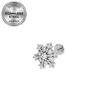 Titanium 316L Stainless Steel Luxury Snowflake Butterfly Earrings & Lip Studs