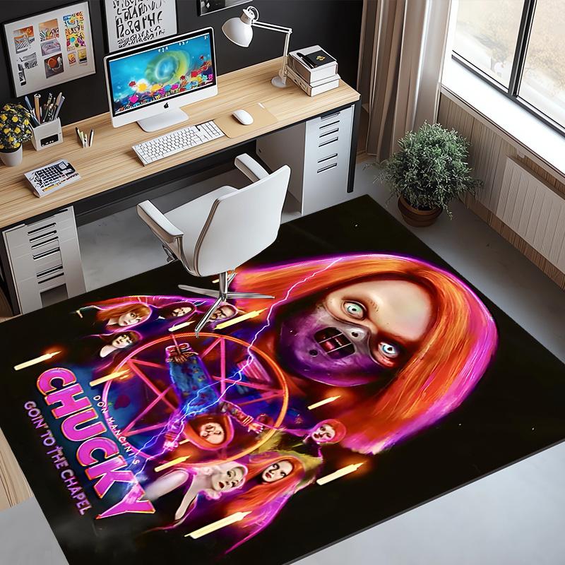 horror movie Pattern Rug, Indoor/Outdoor Mat, for Picnic, Gameroom, Bedroom, Office, Living Room, Home Decor Carpet, Birthday Gift
