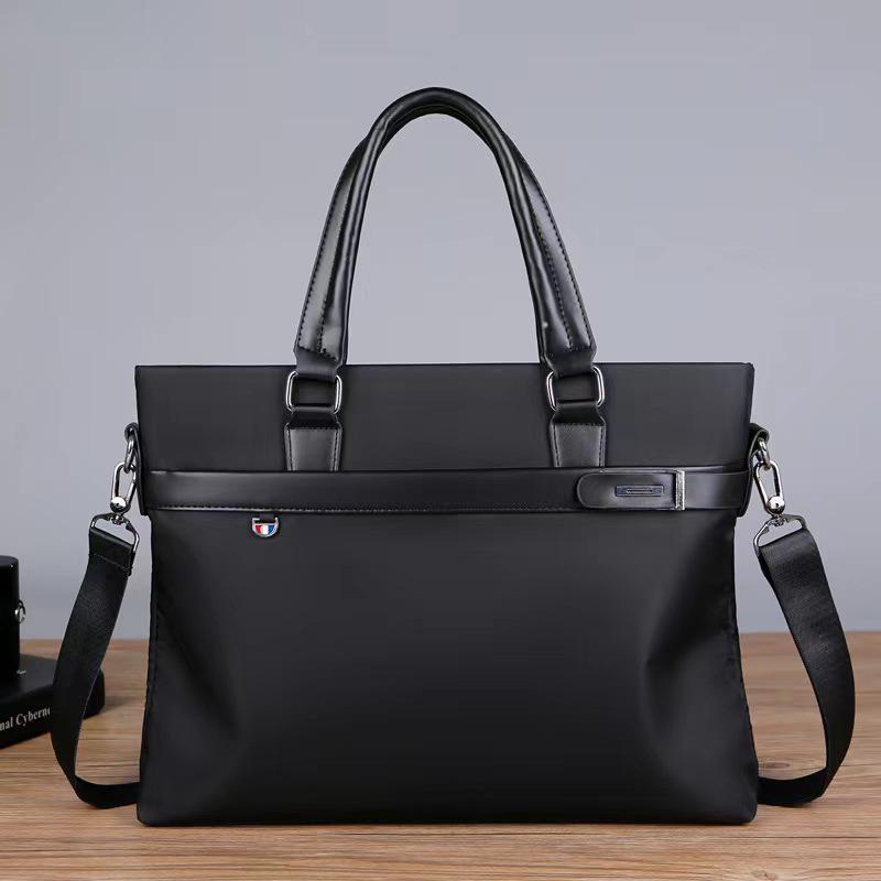 Men's Wear-Resistant Leather Laptop Briefcase - Large Capacity Crossbody/Shoulder Bag