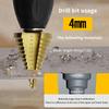 1Pc 5-35mm HSS High Speed Steel Step Drill Bit Ideal For Wood & Metal Drilling Industrial Reamer Tool Accessories