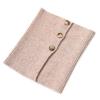 Unisex Wool Knit Neck Warmer: Autumn/Winter Buttoned Scarf Collar