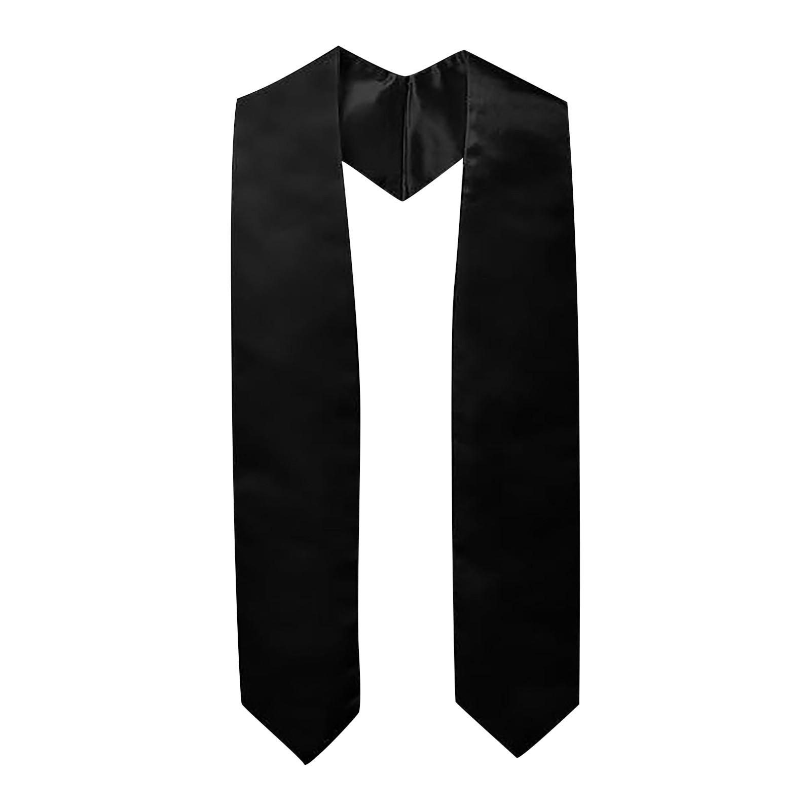 

182 см випускний коледж сезонна стрічка церемоніальний плечовий ремінь нагорода атласна шаль подарунок One Size чорний