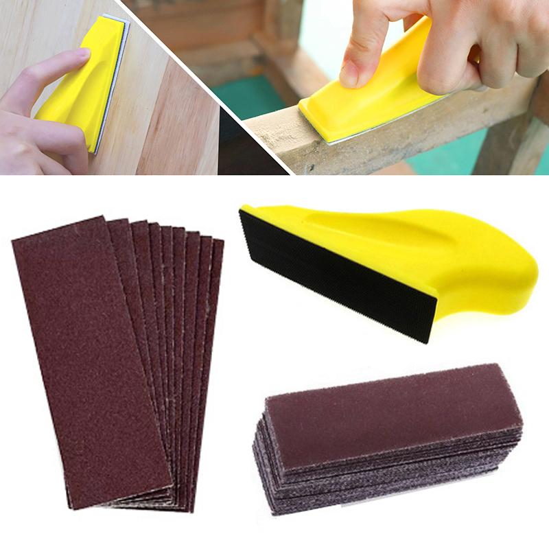 

121шт 3,5 "x 1" 1шт мини-шлифовальный набор с ручкой + 120шт наждачная бумага