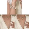 Elegant French Vintage Pearl Choker Necklace With Geometric Design For Women