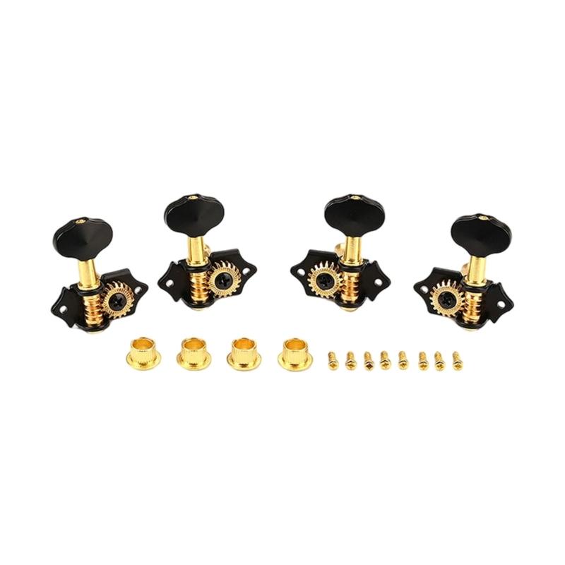 

Guitar Locking Tuners 4 String Guitar Tuning Pegs Vintage Open Gear Adjust Tones Machine Head for Folk Acoustic Guitar 1