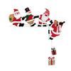 Christmas Door Corner Frame Decorative Holiday Door Frame Sign Santa Snowman Elk Wall Retro Door Frame Decoration Wooden