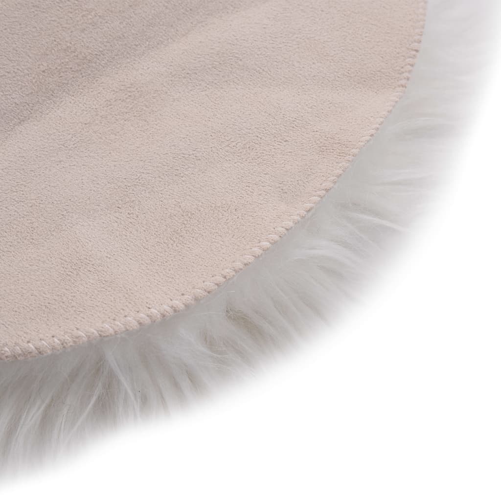 Rug 60x90 cm Artificial Sheepskin White