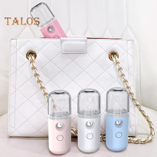 Mini Travel Steamer Cordless Lightweight USB Rechargeable Portable Handheld Steamer for Easy Refill Micro-Particle Mist Skin Hydration