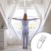 20 Pezzi Plastica Binario Tenda Scivolo Sostituzione Ganci Tenda Pieghevole Scorrevoli Accessori Binario Tenda Moderni Durevoli