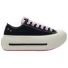 Converse Doppeldecker Low-Top Canvas Schuhe Unisex Schwarz Pink A19729C