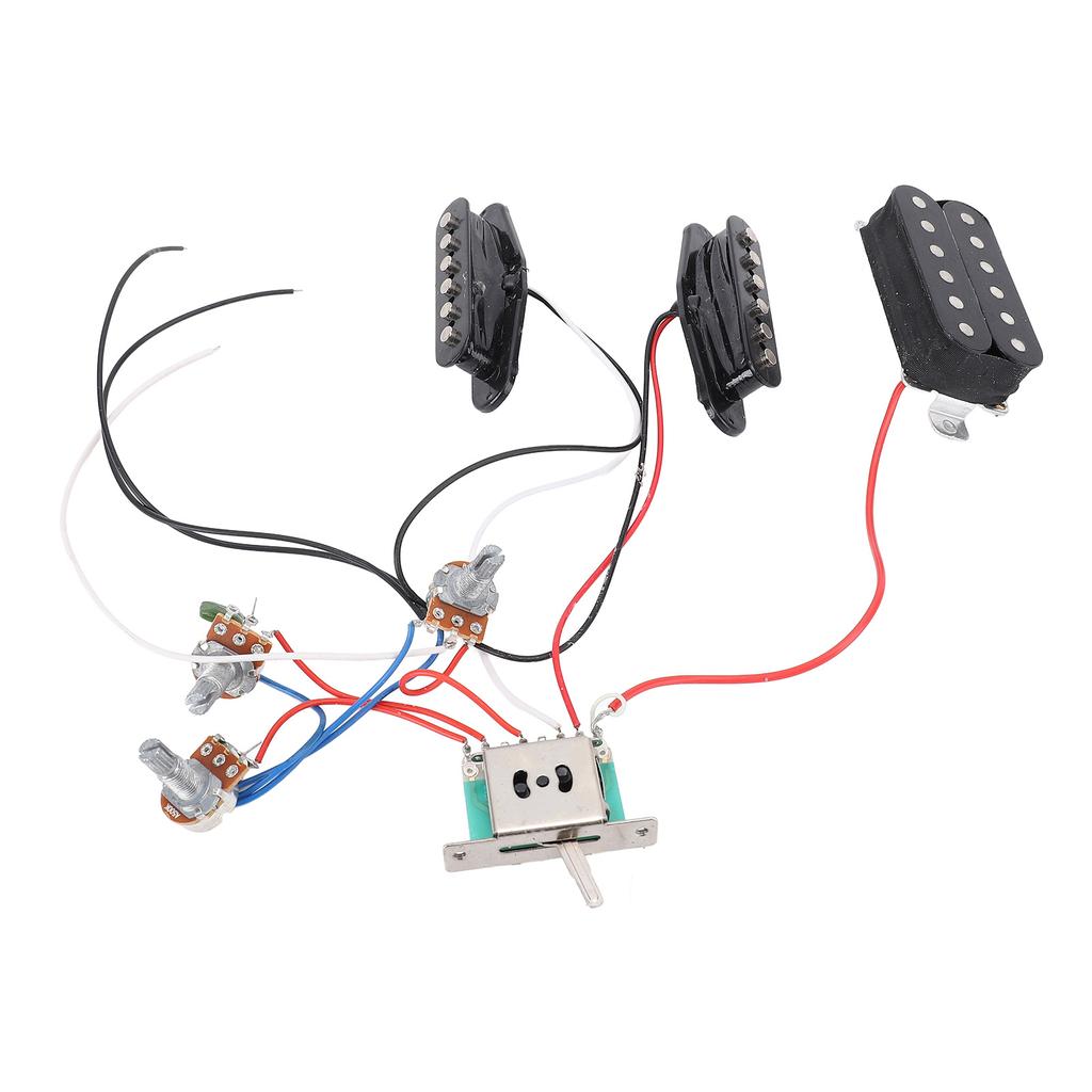 Electric Guitar Pickup with Tone Volume Harness Double Coil Open Style Humbucker Pickup Set