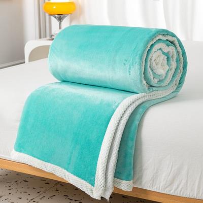Thick Milk Velvet Double-sided Leisure Blanket Air Conditioning Blanket Towel for Summer Use