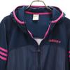 Adidas Neo Striped Pattern Track Jacket OT Navy Jersey Women Used