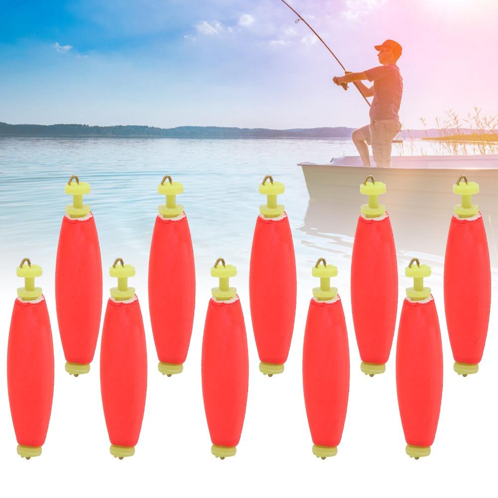 10PCS EVA Foam Fishing Floats Clip-on Fishing Float Bobber Durbable Fishing Bobbers Outdoor Fishing