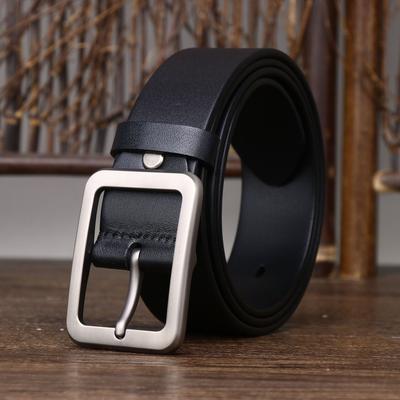 Belt Men's High-End Business Minimalist Genuine Cattlehide Leather Surface Casual Versatile Youth Formal Wear Suit Pants Man's Belt