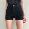 Comodi Skinny Alla Moda e Versatili Neri Vita Alta Pantaloncini di Jeans Donna Pantaloni Estivi Aderenti Pacchetto Fianchi Elastici Super Corti Pantaloni a Linea A