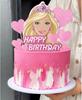 Girl Cake Topper Set, Glitter Happy Birthday Toppers Heart Party Supplies Favor Decorations Pink