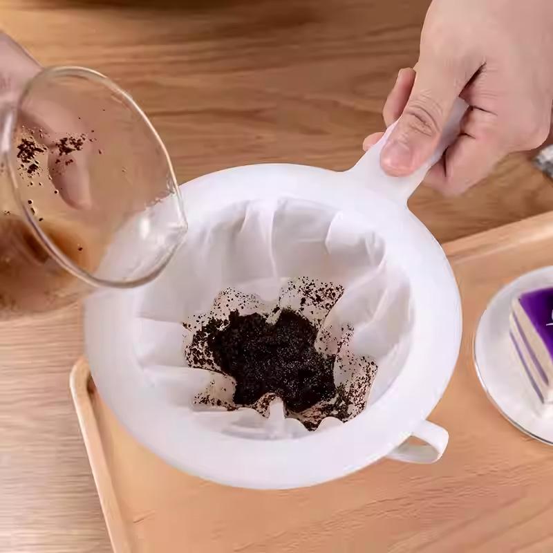 Nylon Seihtuch - Feinmaschiger Nussmilchfilter für Sojamilch, Saft & Cold Brew Kaffee, Wiederverwendbares Küchensieb
