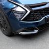 For Kia Sportage NQ5 2023-2026 Carbon Fiber Style Black Front Fog Light Lamp Cover Trim Accessories LHD/RHD