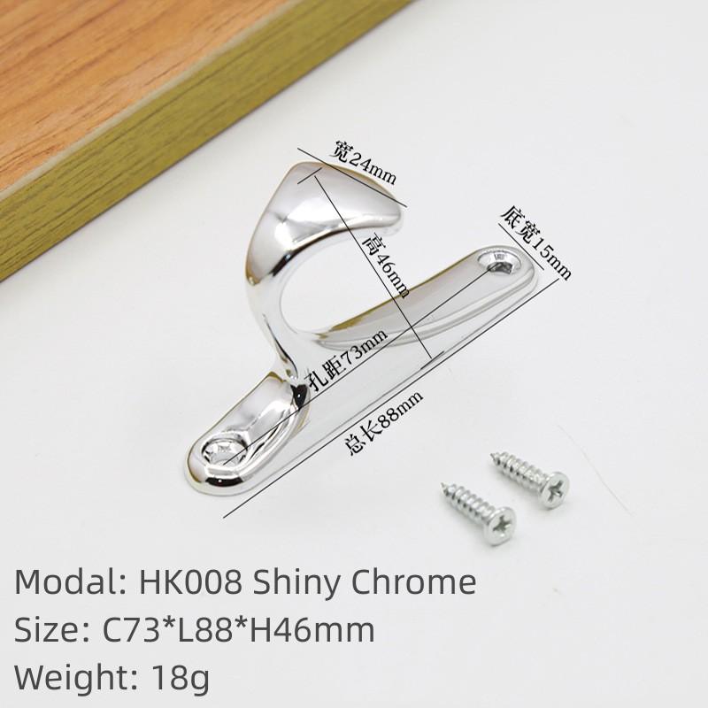 European Modern Simple Hanger Metal Coat Hook Bathroom Closet Hook Furniture Single Wall Hanger