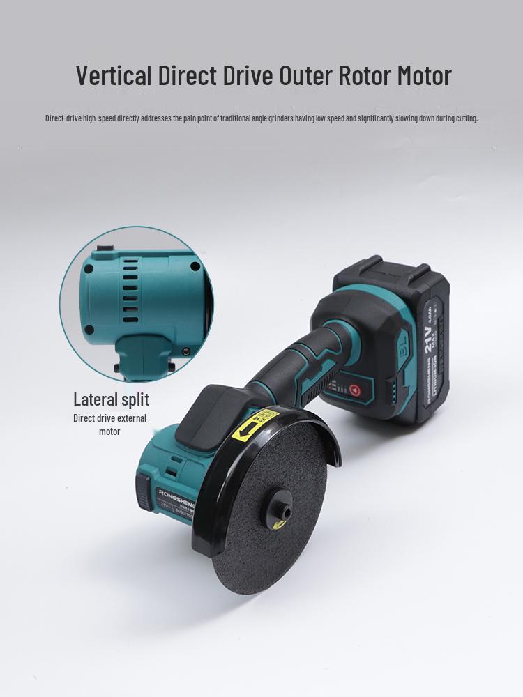 4-Inch Brushless Angle Grinder & Little Eagle Lithium Battery Saw - Handheld Polishing, Cutting, Grinding, Grout Remover Tool.