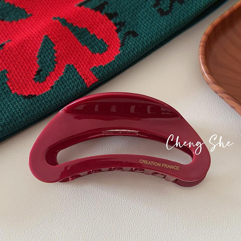 Red Series Hair Accessories: Multi-Style BB Clips & Festive Hairband for Women