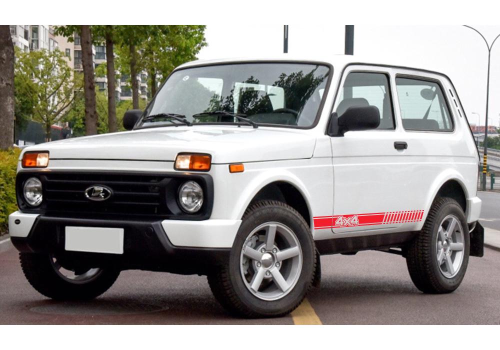 Lada Niva XRAY Granta 4X4 Decorative Waistline Car Sticker