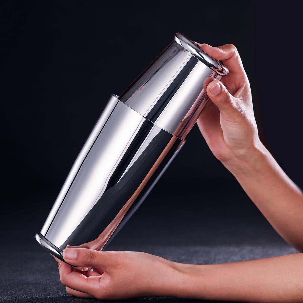 800ml American style Boston Shaker Bar Cocktail Mixer Two-Piece Stainless Steel Tin for Mixing And Straining Drinks
