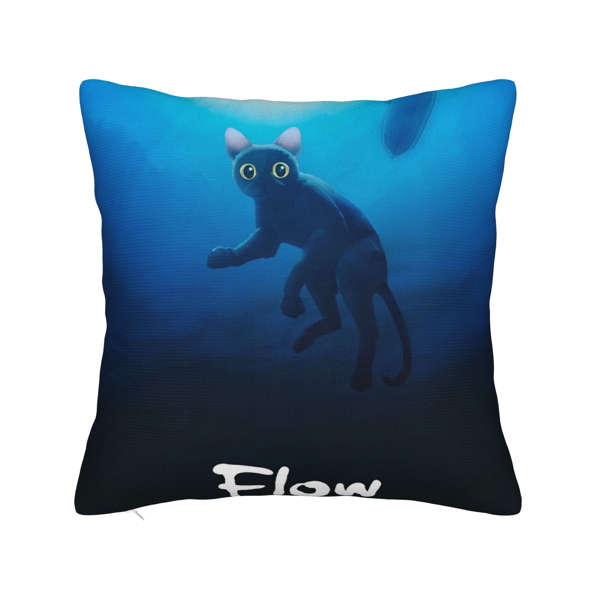 Flowing Movie Cat Pillowcase Printed Fabric Cushion Cover Decorative Cartoon Animated Movie Throw Pillow Case Cover Dropshipping 12x12Inch