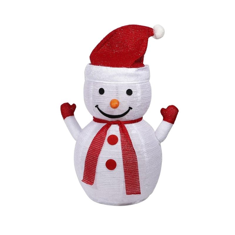 Indoor Outdoors Garden Christmas Snowman Santa Penguin Lantern Ornament X3UC