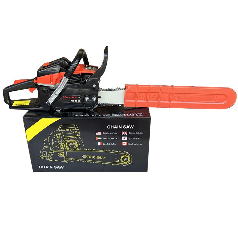 High-Power Two-Stroke Handheld Gasoline Chainsaw for Tree Cutting and Garden Use