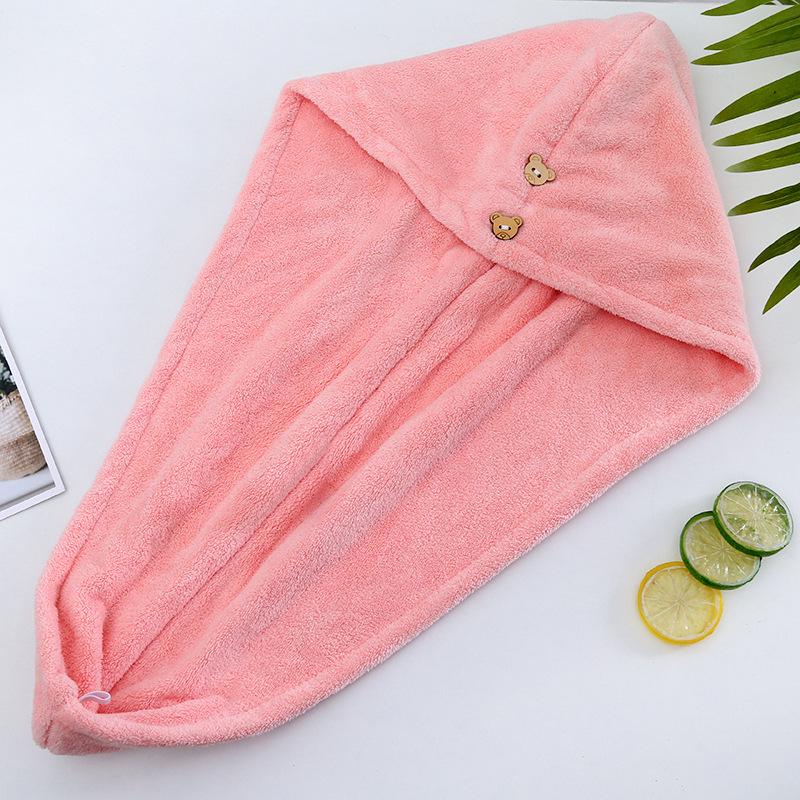 Double Layer Quick-Dry Hair Towel Cap for Adults & Kids - Super Absorbent