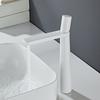 Single Handle Hot and Cold Deck Mounted Tall Brass Sink Mixer Round Gold Brushed Bathroom Modern Wash Basin Faucet Tap