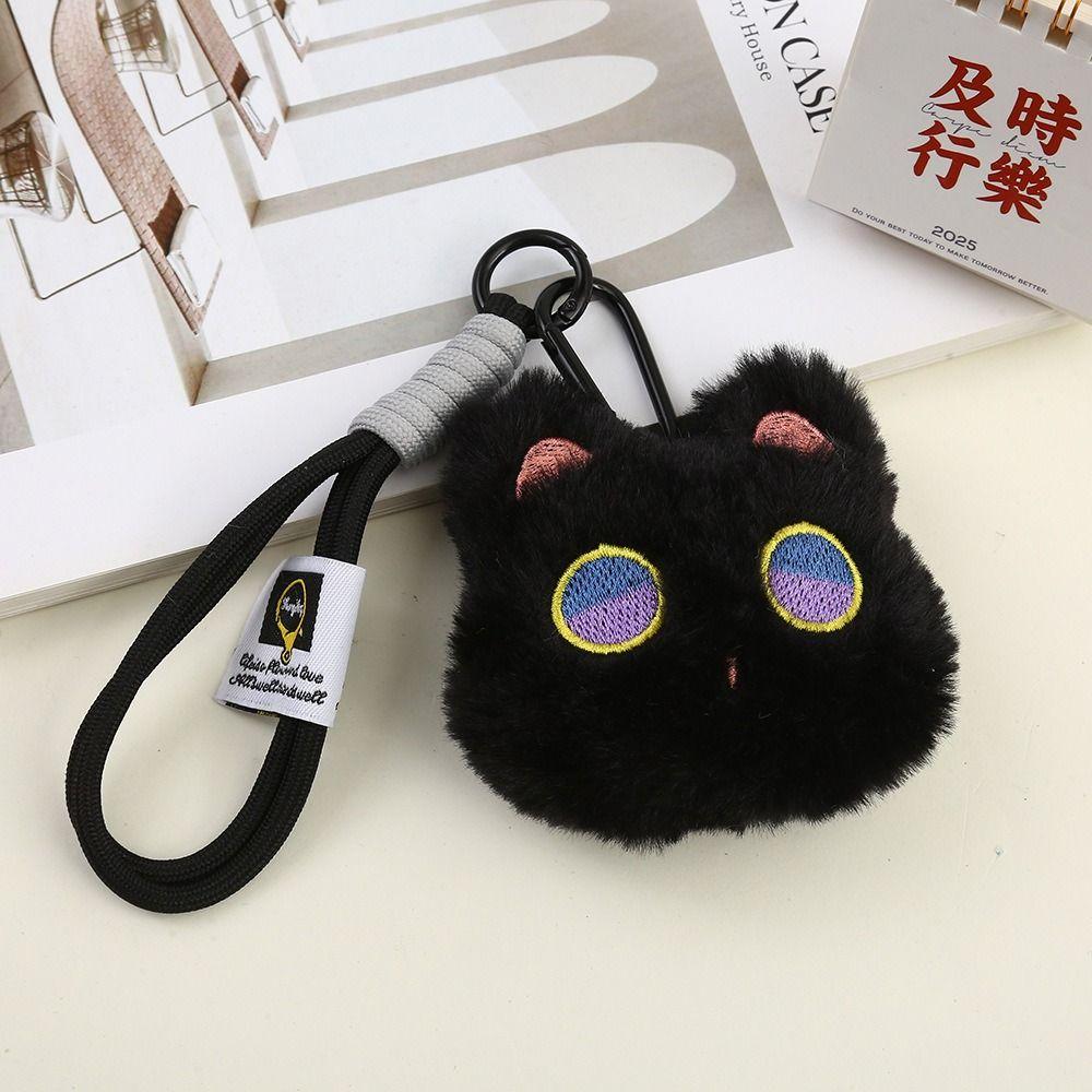 Big Eyes Cute Cat Plush Doll Soft Animal Plush Key Chain Cat Plush Doll Keychain  Kid Girls