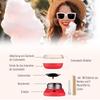 Cotton Candy Machine for Home Cotton Candy Machine with Sticks and Measuring Spoon Height 18 Cm 550W for Children's Party, Birthday, Party Red