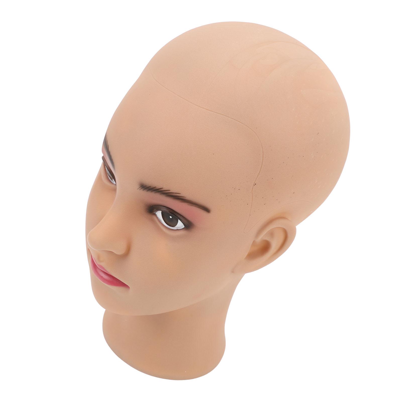 

Голова манекена ПВХ лысая голова манекена модель для отработки массажа красоты макияжа причесок