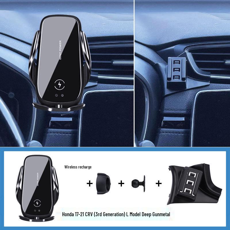 Wireless Charging Car Phone Holder for 17-21 Honda CRV (3rd Gen, Left of Navigation).
