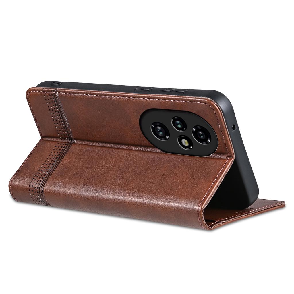 For Honor 200 5G Case Leather Phone Cover Magnetic Flip Closure