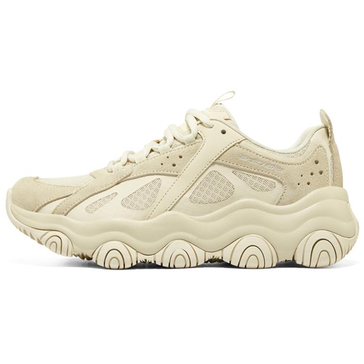 Skechers Rover X Mesh Fabric Leather Synthetic Low-Top Chunky Sneakers Women's Casual Shoes 149891-OFWT