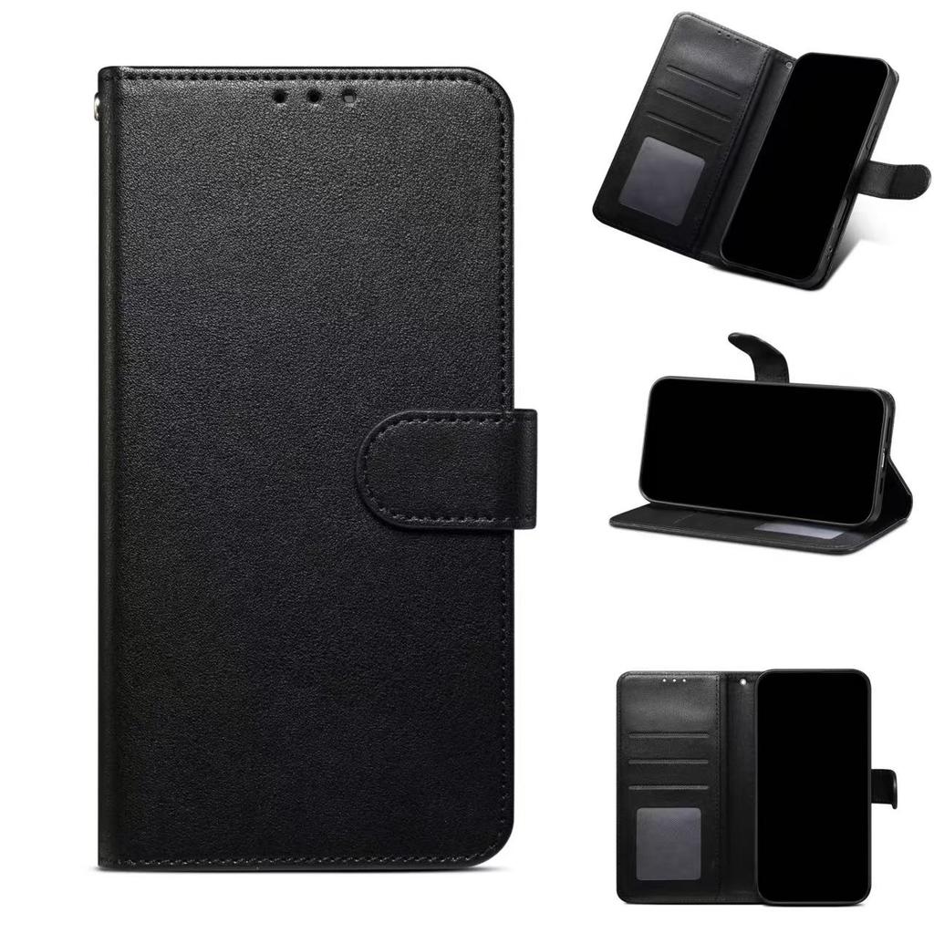 Business Skin Feel Wallet Flip Leather Phone Case for iPhone 17 Pro Max 16 Plus 15 14 13 12 Bag Pocket Kickstand Slim Fit Cover