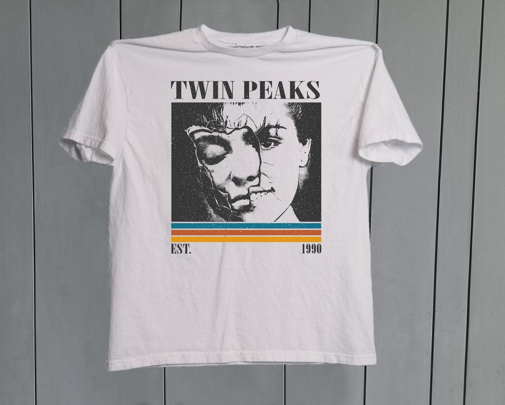 Twin Peaks TV Drama Theme Tshirt Mens Tshirt Summer New Style Suitable for Both Men and Women