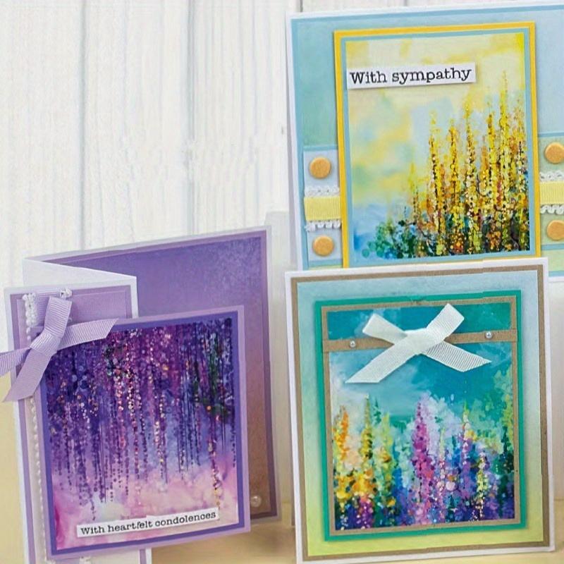 14 Sheets Water Color Craft Paper Pads Cutting Dies Art Background Origami Scrapbooking Card Making.