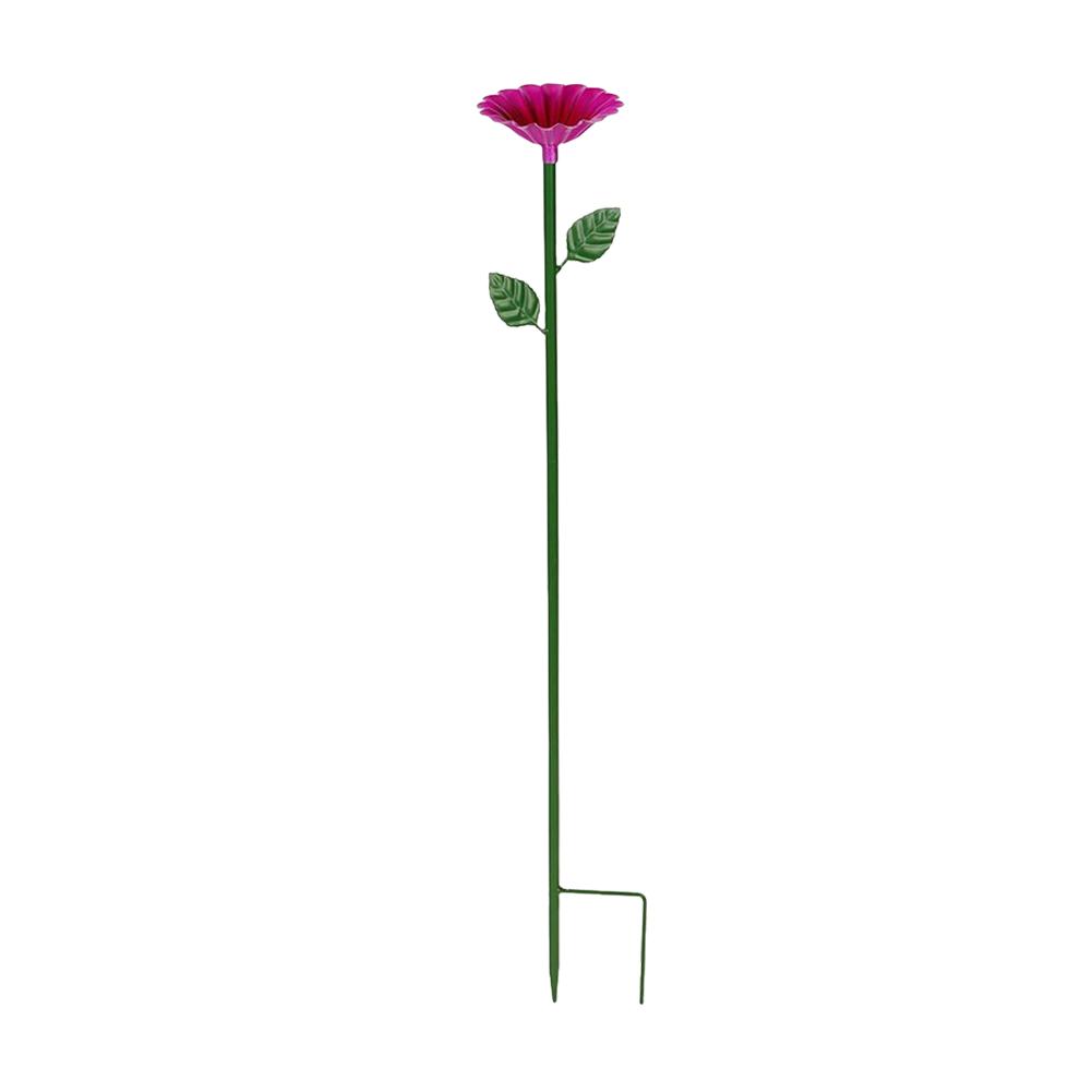 Bee Watering Station Metal Bee Water Feeder with Stake Standing Bee Feeder Flower Shape Multi-Function Gardening Supplies