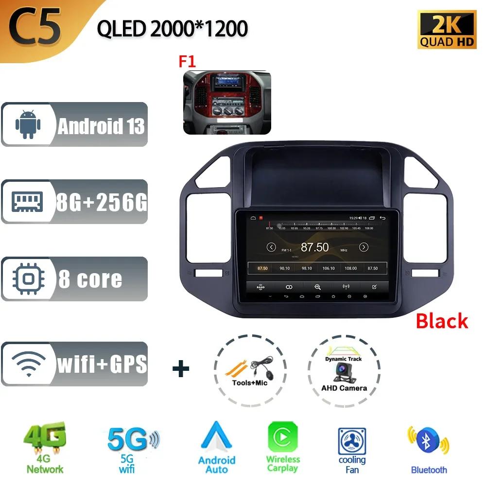 For Mitsubishi Pajero 3 V70 V60 1999-2006 Car Android 13 Radio Multimedia Navigation Stereo 4G GPS Auto Head Unit 2 Din Screen