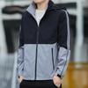 Giacca Primavera e Autunno Giacca Cappuccio Rimovibile Gioventù Outdoor Antivento Casual Giacca Tendenza Abbigliamento Uomo